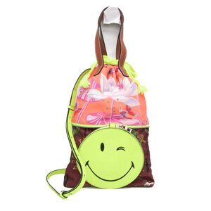 Loewe Paula’S Ibiza Collaboration Double Tote Smiley Wink Nylonleather